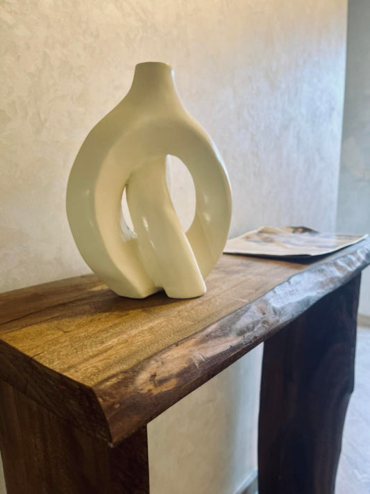 CONSOLE EN NOYER BRUT