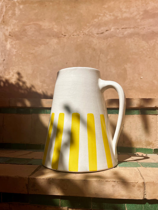 PICHET RAYÉ JAUNE POUSSIN