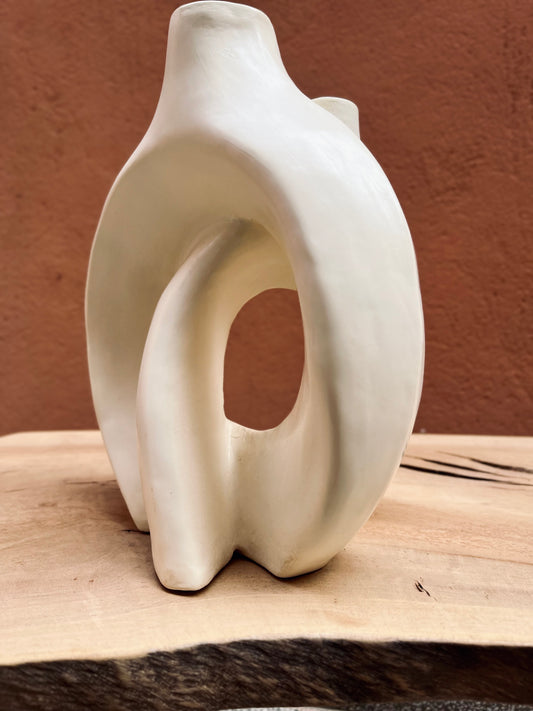 VASE ENTRELACÉ BLANC