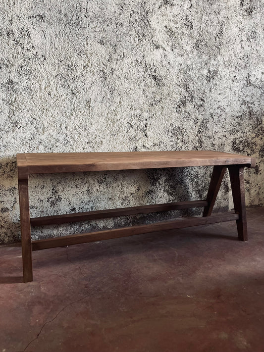 BANC EN NOYER BRUT