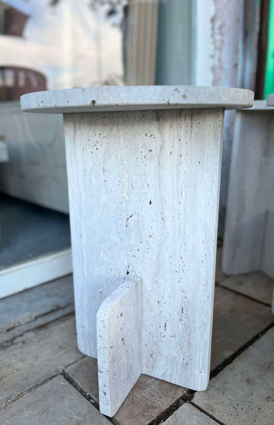 TABLE D'APPOINT EN TRAVERTIN