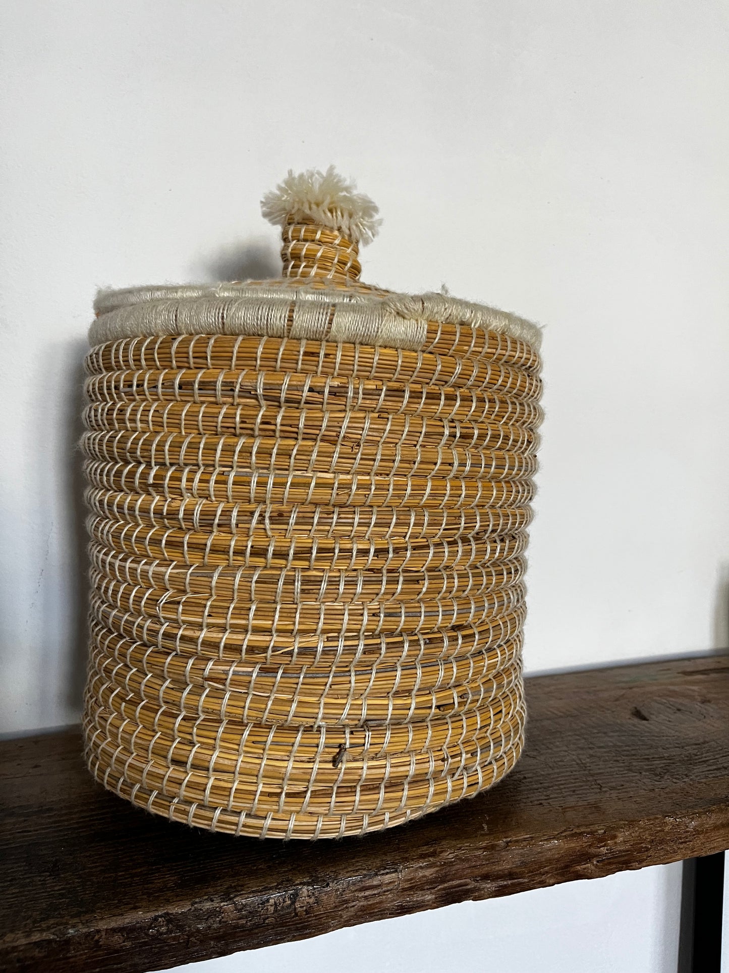 PANIÈRE EN JONC DE MER