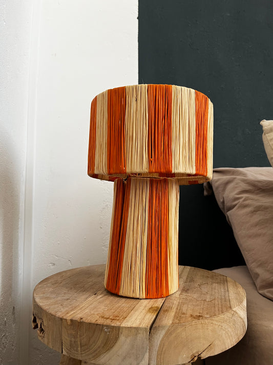 PETITE LAMPE RAYÉE ORANGE