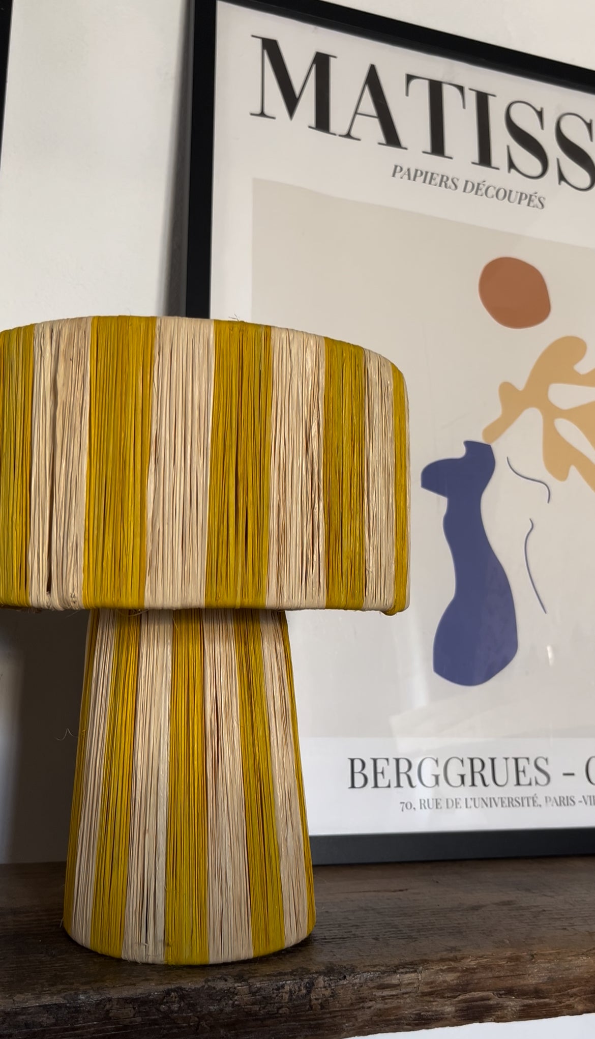 LAMPE RAYÉE MOUTARDE