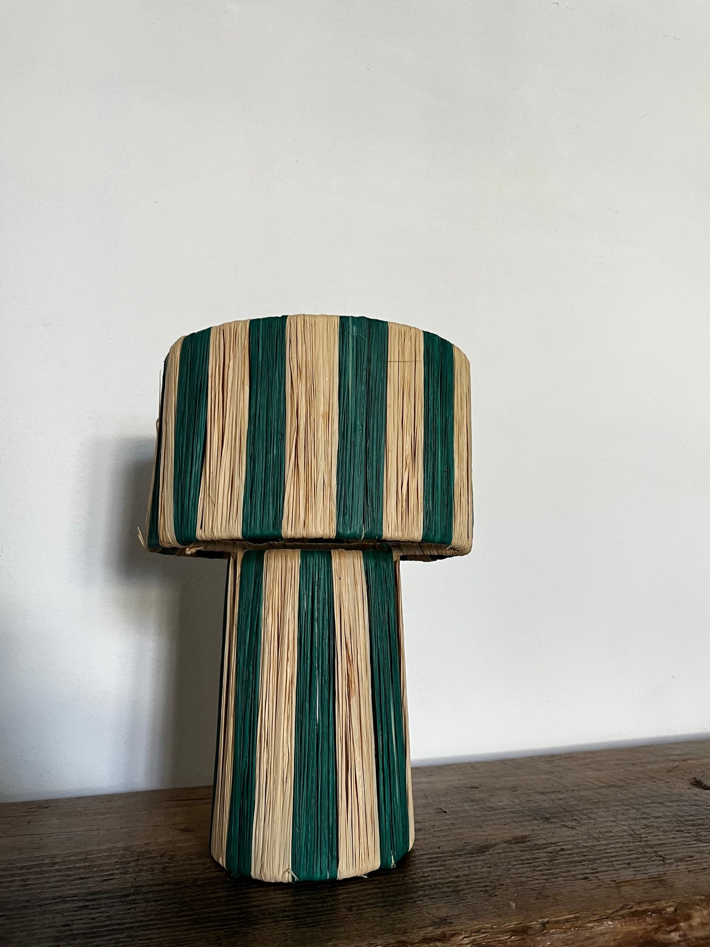 PETITE LAMPE RAYÉE VERTE