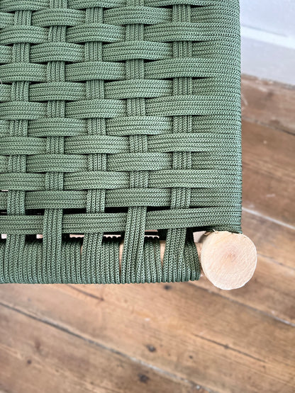 TABOURET TRESSÉ KAKI