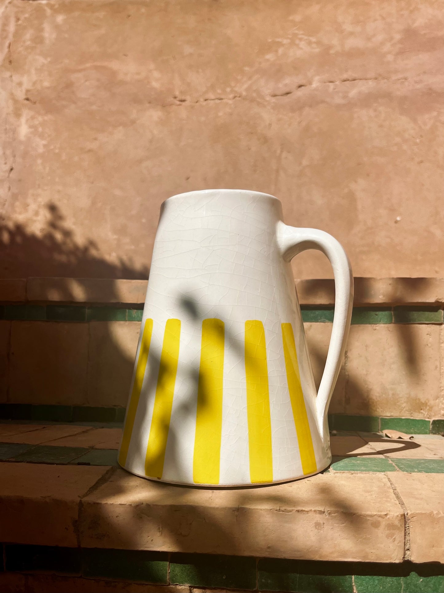 PICHET RAYÉ JAUNE POUSSIN