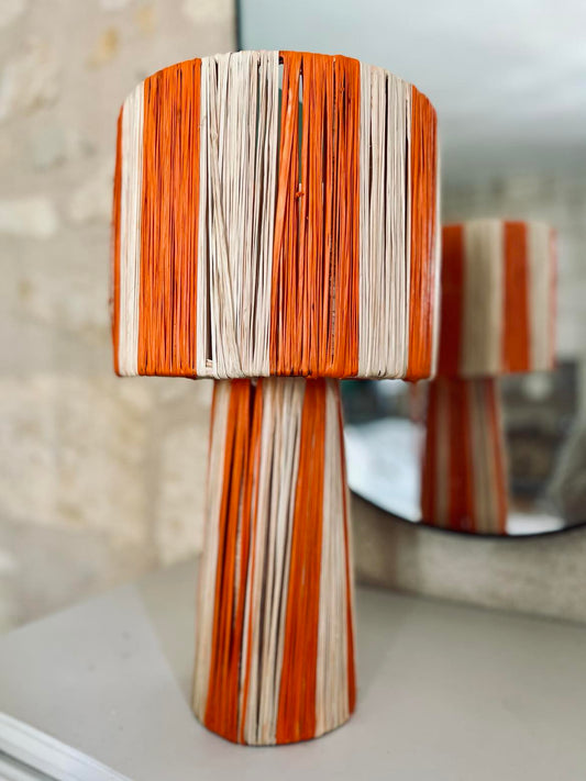 LAMPE RAYÉE ORANGE