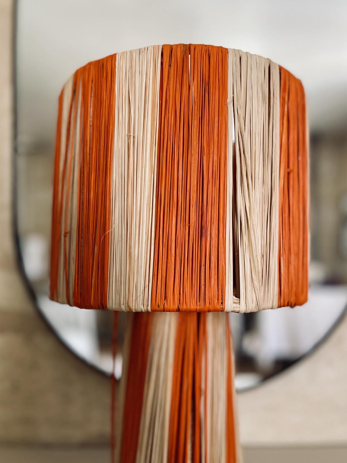 LAMPE RAYÉE ORANGE