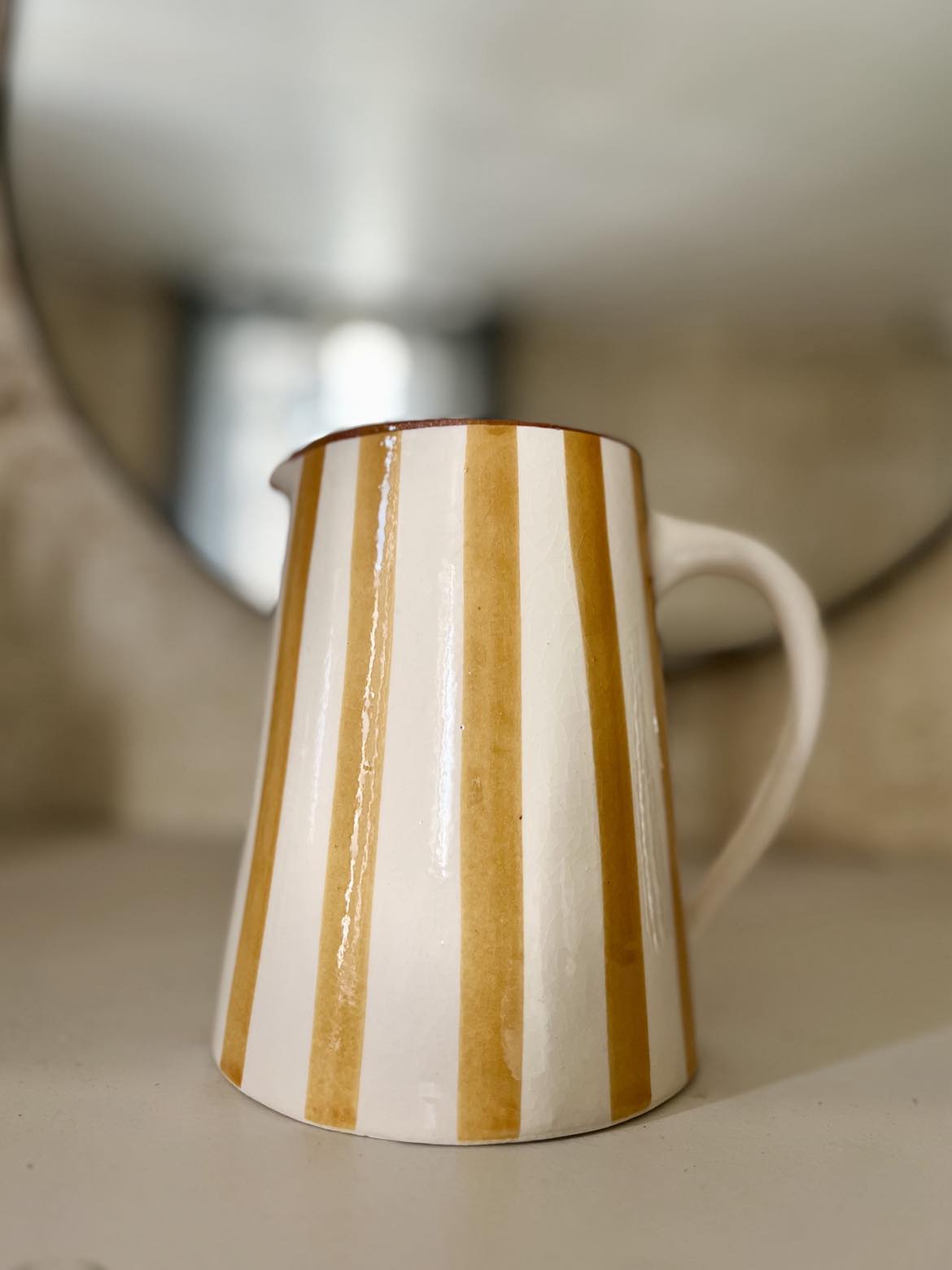 PETIT PICHET RAYÉ JAUNE MOUTARDE